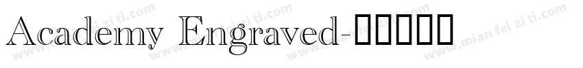 Academy Engraved字体转换